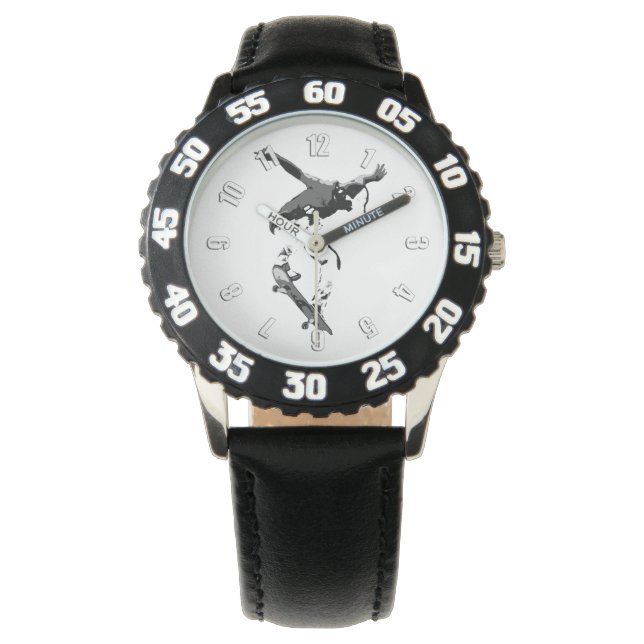 Relógio Ar grave - Skateboarder (Frente)