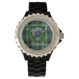 Relógio Arbuthnott Scottish Clan Tartan e Crest