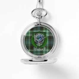 Relógio Arbuthnott Scottish Clan Tartan e Crest