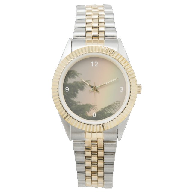 Relógio Arco-íris e Árvores (Frente)
