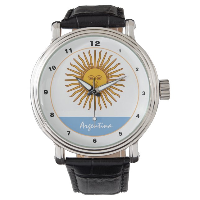 Relógio Argentina Flag & Argentina fashion /design watch (Frente)