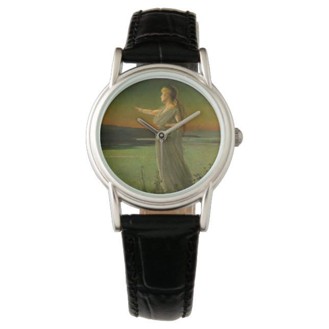 Relógio Ariadne em Naxos John Atkinson Grimshaw (Frente)