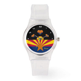 Relógio Arizona Flag Watch, Arizona fashion, EUA / esporte