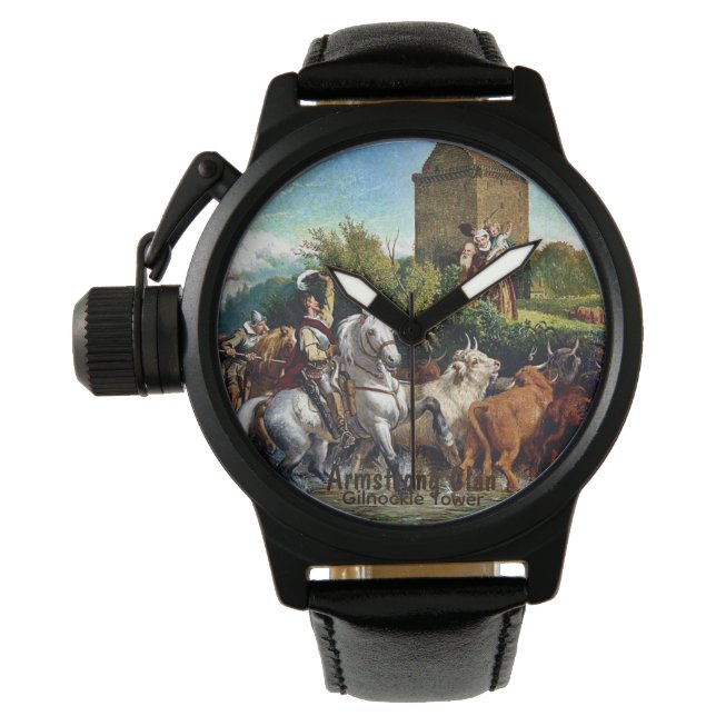 Relógio Armstrong Scottish Clan Castle Painting Watch (Frente)