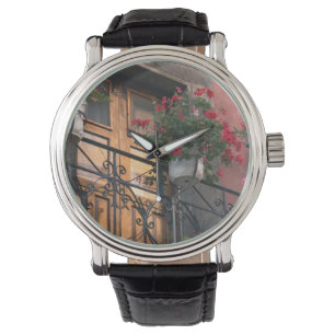 Relógio Arquitetura nas ruas de San Miguel de