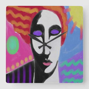 Relógio Arredondado de Abstrato