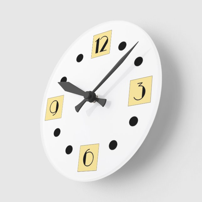 Relógio Arredondado de Art Deco (Ângulo)