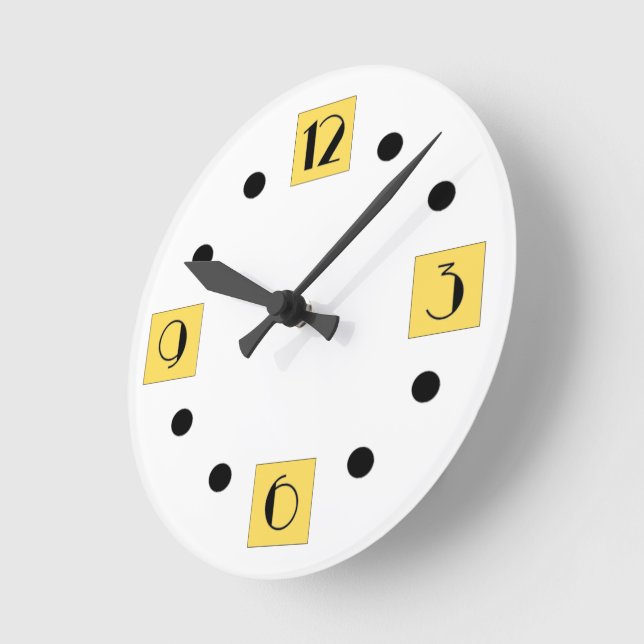 Relógio Arredondado de Art Deco (Ângulo)