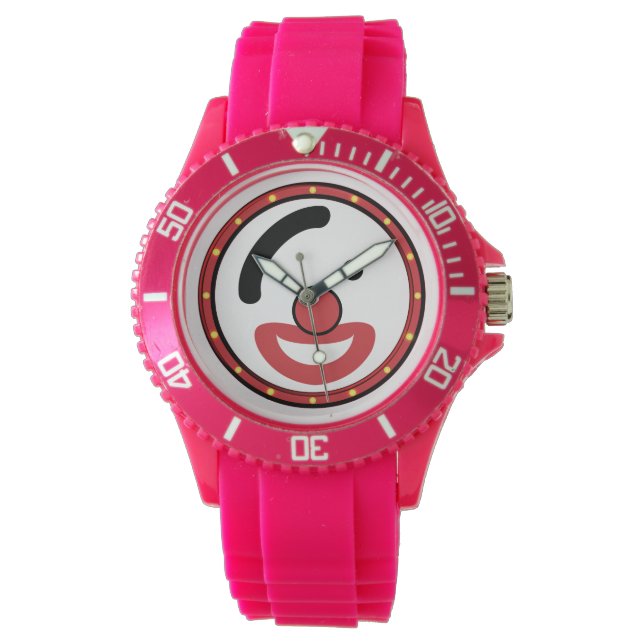 Relógio Art Abstrato Birthday Clown (Frente)