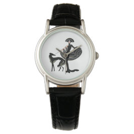 Relógio Art Deco Dog and Lady eWatch