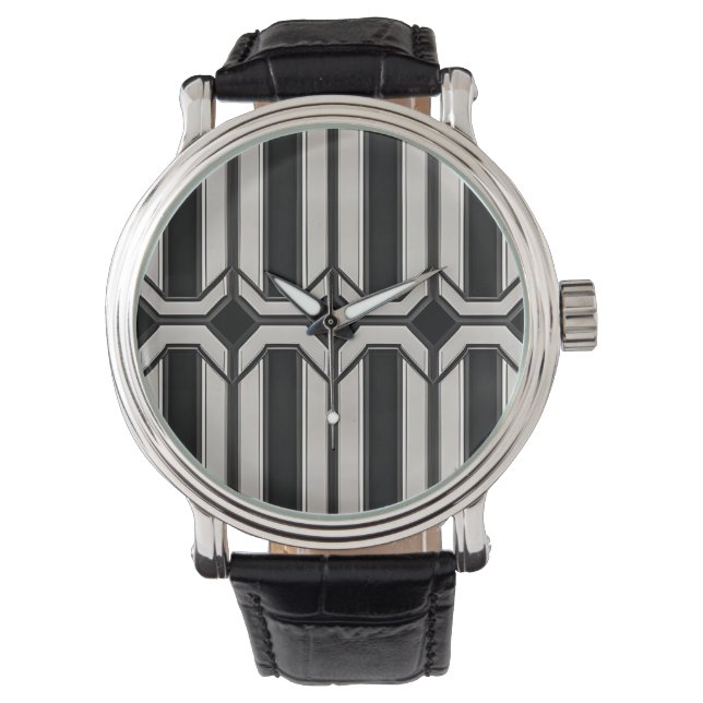 Relógio Art Deco eWatch Geométrico (Frente)