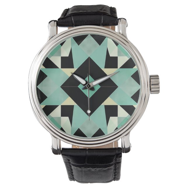 Relógio Art Deco eWatch Geométrico (Frente)