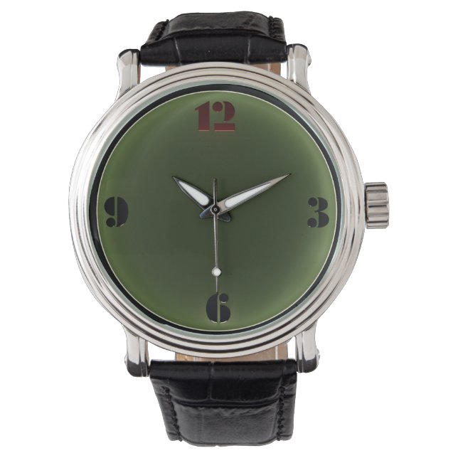 Relógio Art Deco Glow Men's Watch (Frente)