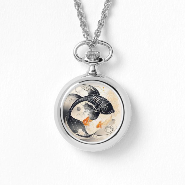 Relógio Art Deco Koi eWatch (Frente)