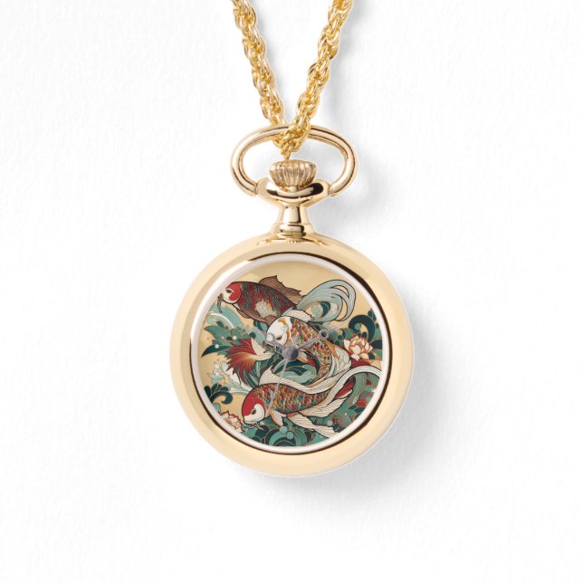 Relógio Art Deco Koi eWatch (Frente)