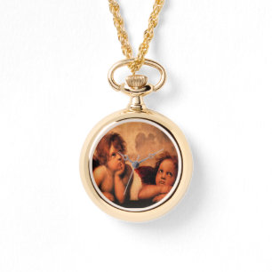 Relógio Arte angélico do querubim de Raphael