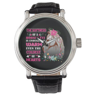 Relógio Arte Cavalo Suavidade do Olho de Cavalo