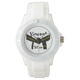 Relógio Artes Marciais Cinturão Preto De 1 rua Grau