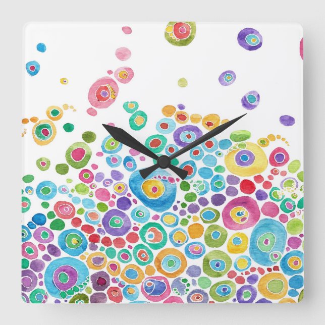 Relógio Artístico Dentro do Círculo (Frente)