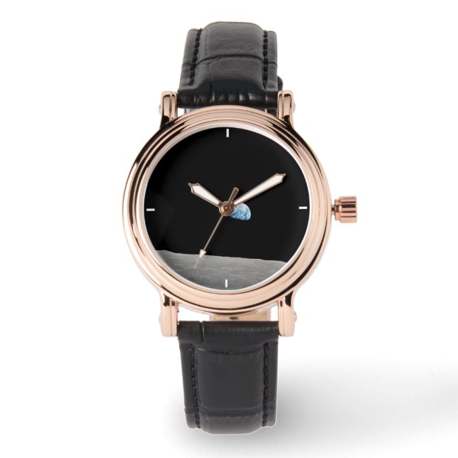 Relógio Ascensão Da Terra Acima Do Horizonte Lunar. (Frente)