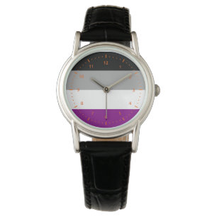 Relógio Asexualidade flag Watch