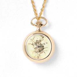 Relógio Assista O ESTILO DE FLOR DAS MULHERES NECKLACE