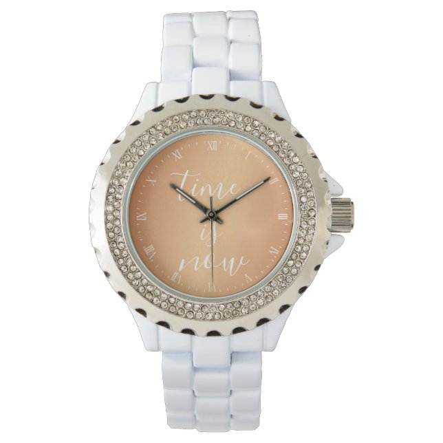 Relógio Assista - o tempo agora é Cobre (Frente)