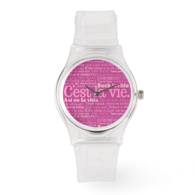 Relógio Assistentes personalizados do C'est La Vie (Frente)