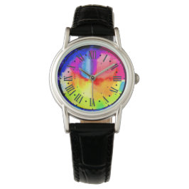 Relógio assistir com discagem colorida