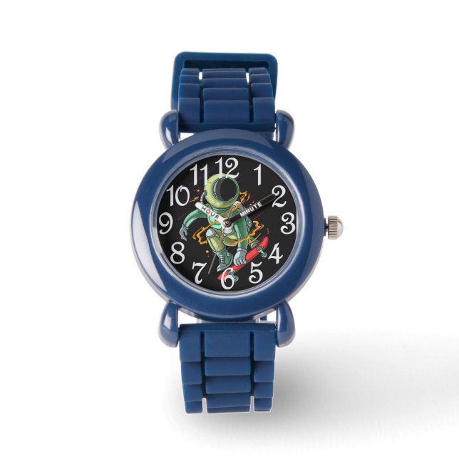 Relógio Astronaut Skateboarder eWatch Watch (Frente)
