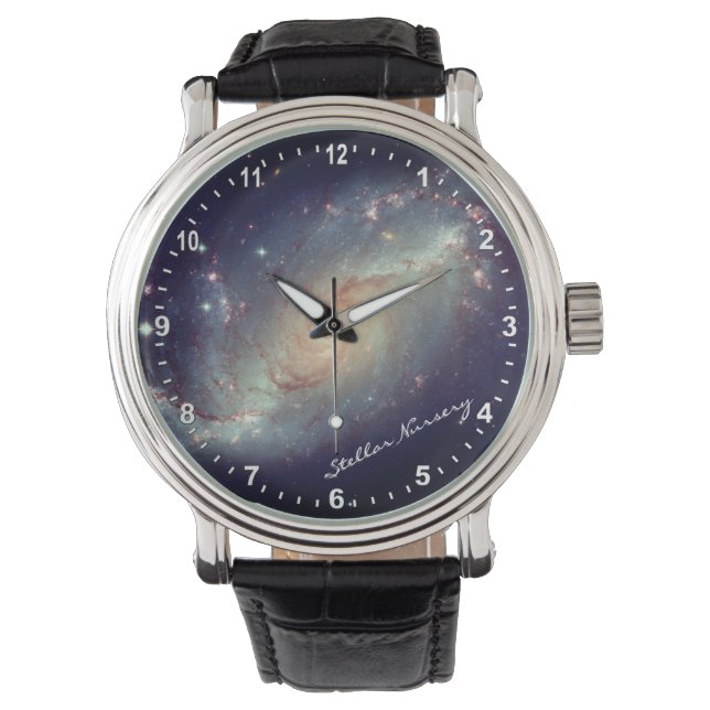 Relógio Astronomia & Stellar Nursery Watch, Hubble / Galáx (Frente)