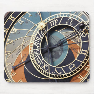 relógio astronômico de prague Mousepad