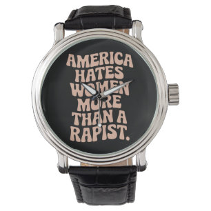 Relógio Ativista Feminista do Protesto Anti Trump Anti MAG