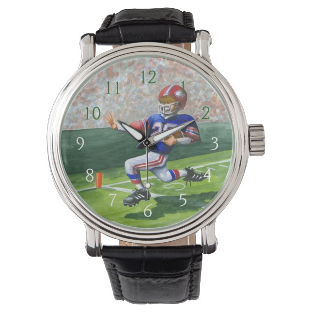 Relógio Atravessando a Linha de Meta para um Retoque (Frente)