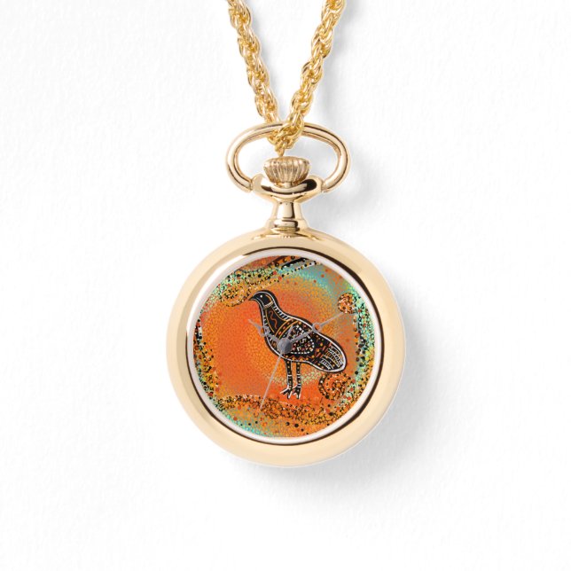 RELÓGIO AUSTRÁLIA EMU ART (Frente)