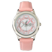 Ava Love Collection Pink Watch