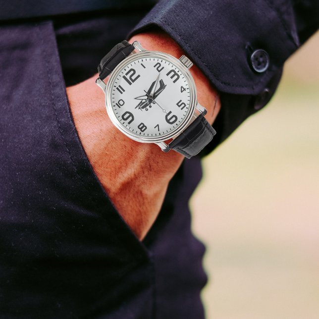 Relógio Avião Cessna e grandes números para piloto, aviaçã (Criador carregado)