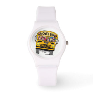 Relógio Aviso de motorista de ônibus escolar