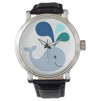 Relógio Baleia Vigia Pulseira Preta