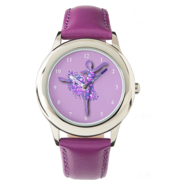Relógio Ballerina Ballcet Dancer Watch Purple (Frente)