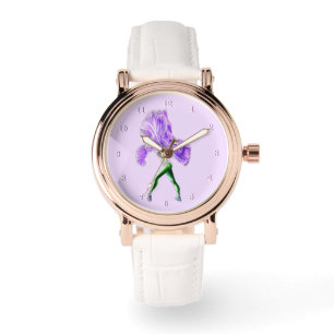 Relógio Ballerina Iris Flower Balé Observador