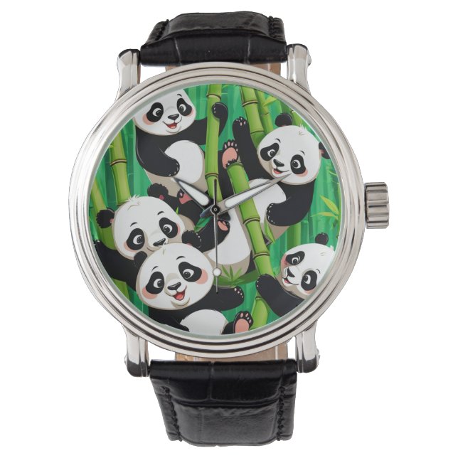 Relógio Bamboo Panda (Frente)