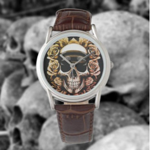 Relógio Bandana Skull & Rosas