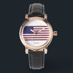 Relógio Bandeira Americana<br><div class="desc">USA Flag Gemstone Art. Esta bandeira dos EUA é feita usando fotos de Gemstones que tirei nos últimos anos. O fundo azul são apires azuis em forma retangular. As estrelas são diamantes em forma de triângulo. As listras vermelhas são rubis em forma retangular</div>