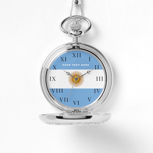 Relógio Bandeira argentina Buenos Aires Argentina (Frente)