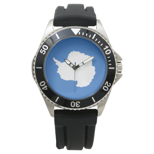 Relógio Bandeira da Antártida proposta (por Graham Bartram (Frente)