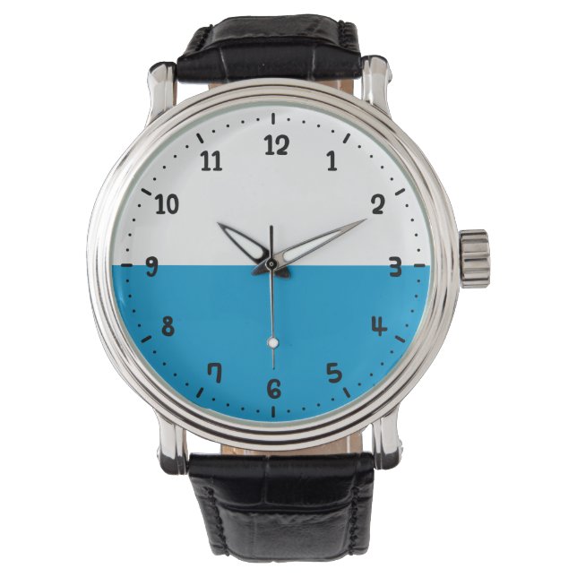 Relógio Bandeira da Baviera Wrist Watch (Frente)
