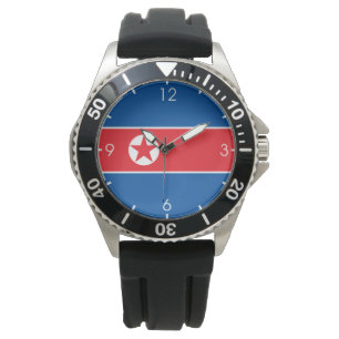 Relógio Bandeira da Coreia do Norte (Coreia do Norte) (RPD