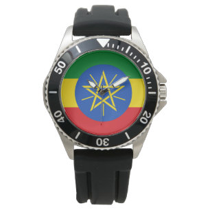 Relógio Bandeira da Etiópia