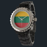 Relógio Bandeira da Lituânia<br><div class="desc">Um presente ideal para todos aqueles que são patrióticos do seu país!</div>